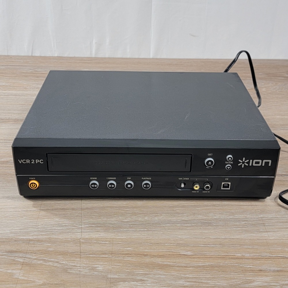 ION VCR 2 PC Video Conversion System VHS to Digital USB Player Black July 2008